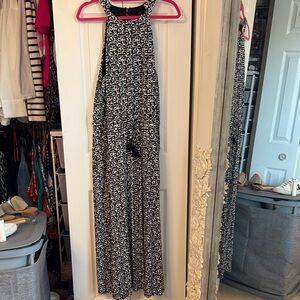 BODEN Women Moroccan Tile Stretch Halterneck Jersey Midi Dress Size 14